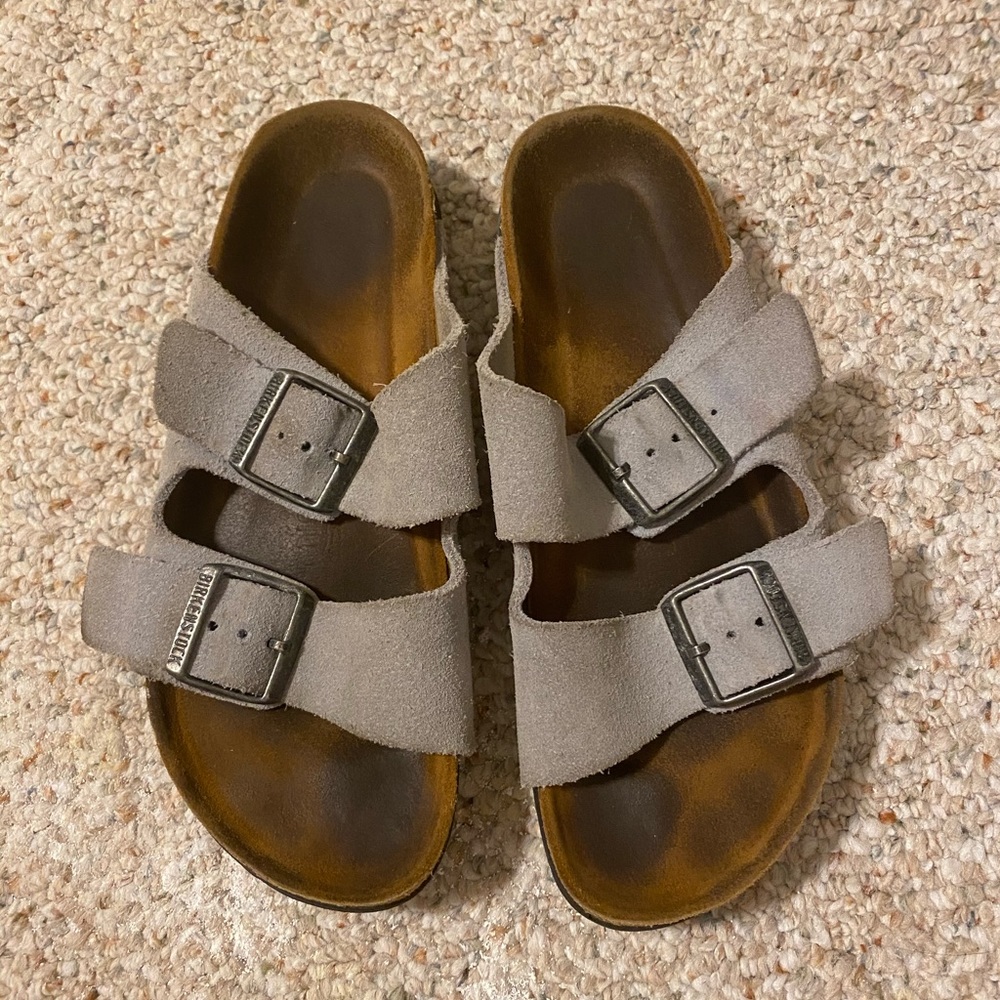 Grey Suade Birkenstoks